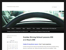 Tablet Screenshot of camberdrivingschool.com